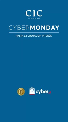 Anuncio de Cyber con 75% de descuento